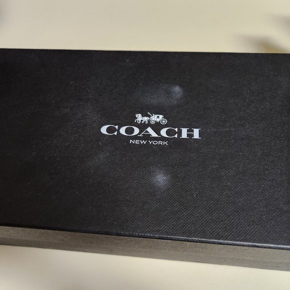 COACH Shoes Leila Flats Lux Suede Soft Nappa Black Size 9.5M with Box - Picture 13 of 14